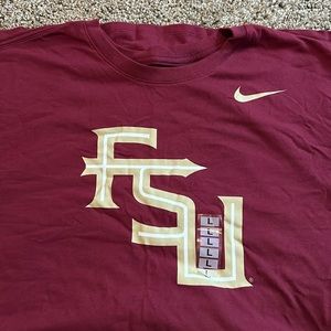 Men’s Large Florida State Nike Tee. Athletic cut. Dri fit.